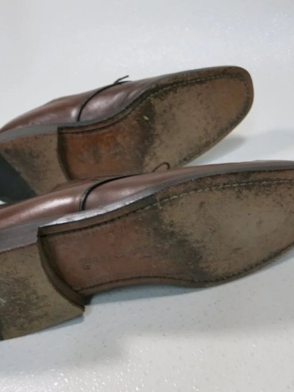 Mezlan Palmetto Split Top Leather Dress Oxfords Shoes Footwear Men's Sz 10 W - Picture 6 of 7